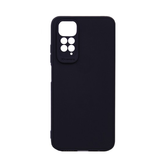 Capa de Silicone Macio com Moldura de Câmera para Xiaomi Redmi Note 11 4G/Redmi Note 11S Preto